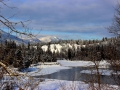 Kootenay River By Skookumchuck BC Bridge in December - Purcell Mountains in Background 2013 12 10 IMG_7480